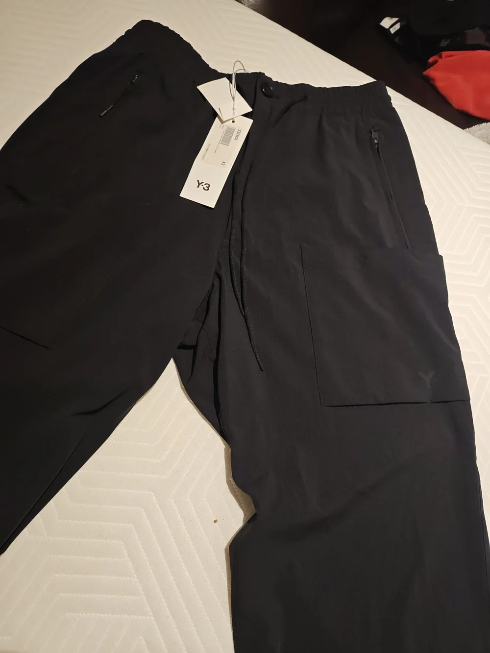 Y-3 Men's Black Elastic Waist Jogger Pants XS